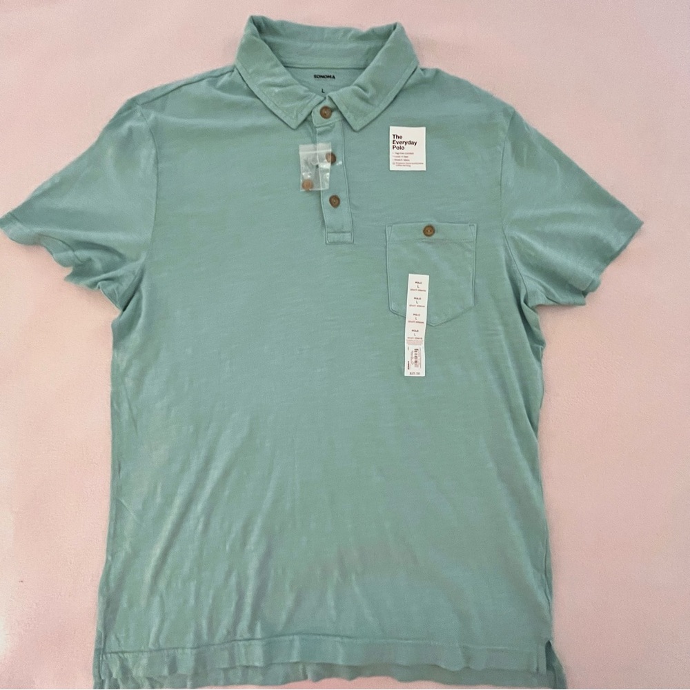 Sonoma The Everyday Polo Aqua - Picture 5 of 5